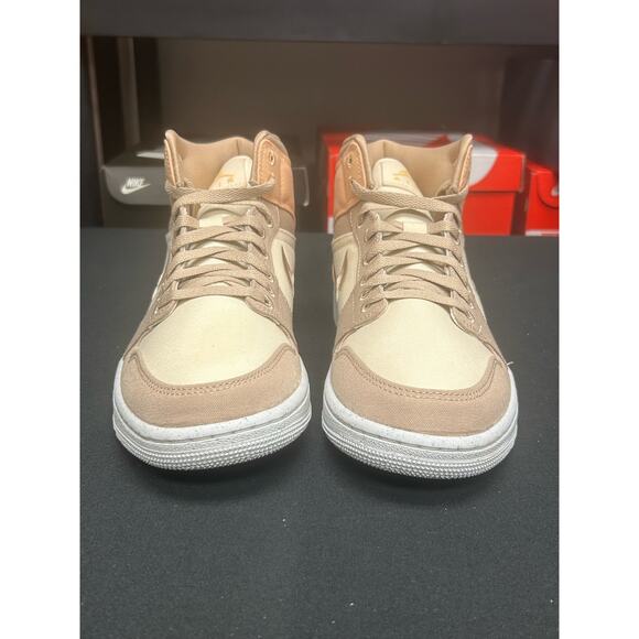 Jordan 1 Mid (W) Canvas Khaki / Size 10.5M(12W) / Brand New - Picture 5 of 11